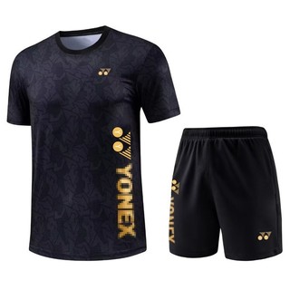 羽毛球服2025新款yy短袖儿童运动服男女套装透气速干球服训练网球