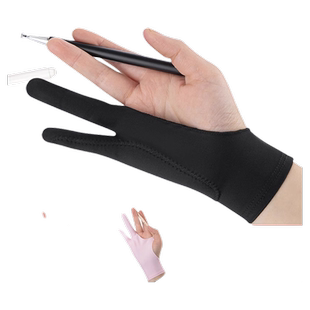 ipad绘画手套防误触画数位板绘图触屏美术素描防蹭防脏防汗二指