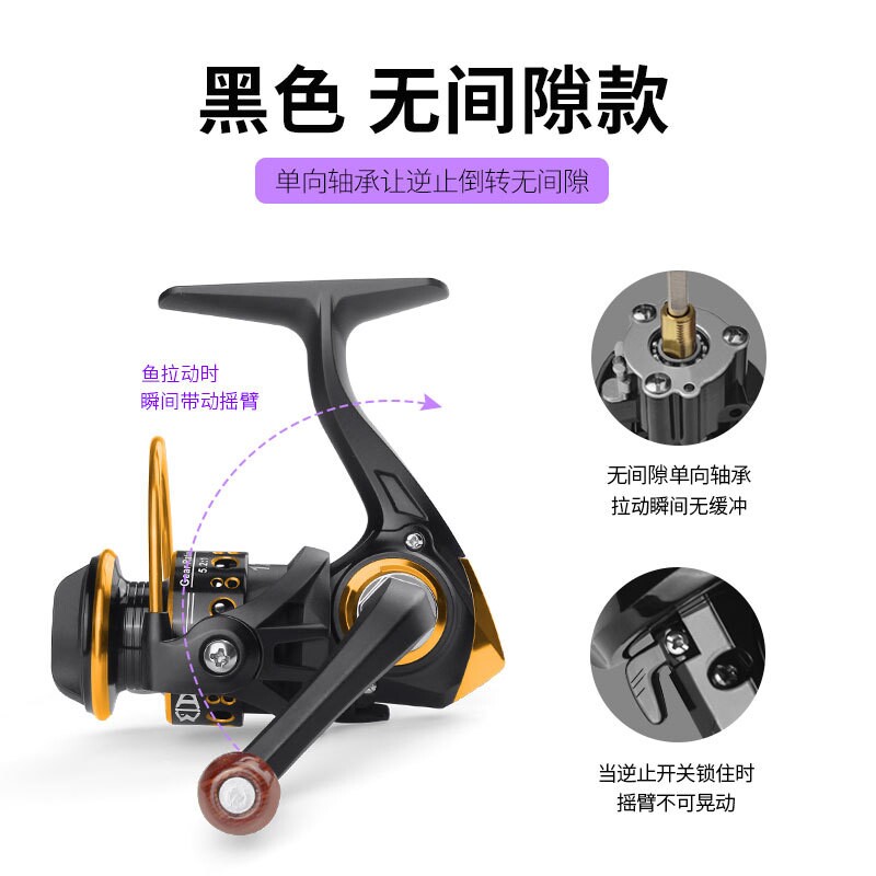 Рыболовная катушка Linhu Mini Spinning Wheel без зазоров, Цельнометаллическая проволочная чашка для подледной рыбалки, рыболовный плот, рыболовная катушка типа 500 производитель