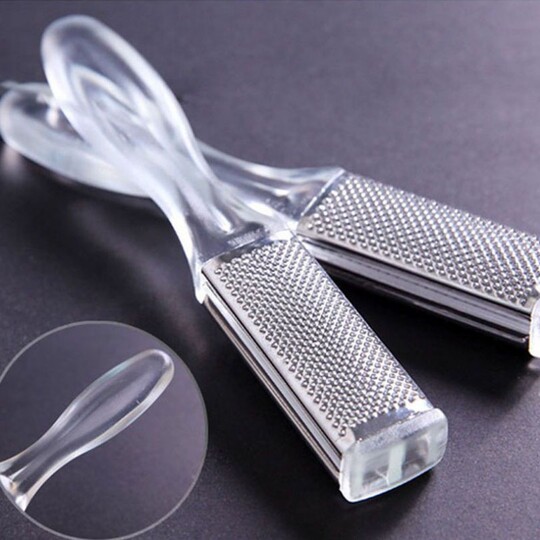 1 transparent double-sided pumice stone