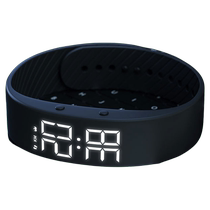 Electronic watch for boys and girls silent vibration alarm clock for dormitory smart black technology sports bracelet for children