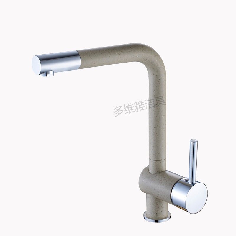 Black Painted Hot and Cold Copper Kitchen Faucet with 360-Degree Swivel for Sink Black Painted Hot and Cold Copper Kitchen Faucet with 360-Degree Swivel for Sink