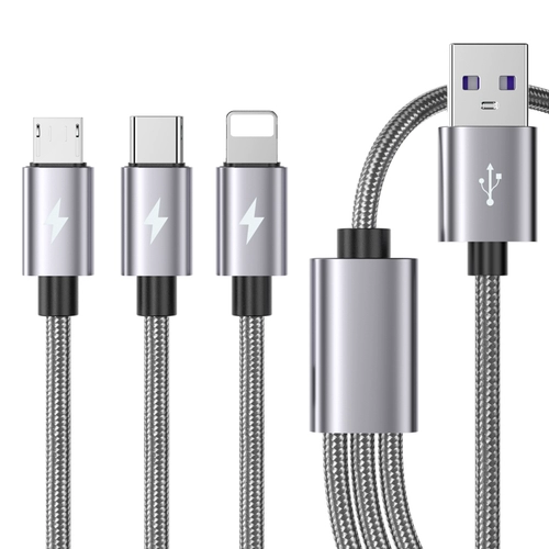 Apple, huawei, универсальный совместимый зарядный кабель, планшетный длинный мобильный телефон, «три в одном», 5A, андроид, iphone, 2м