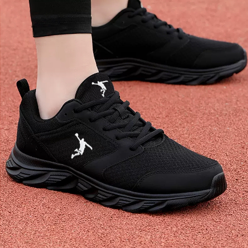Brand Hot-Selling Black Sports Shoes, Lightweight Mesh, Breathable, Non-Slip, Soft Sole, Versatile, Lightweight Running Shoes, Casual Men's Shoes