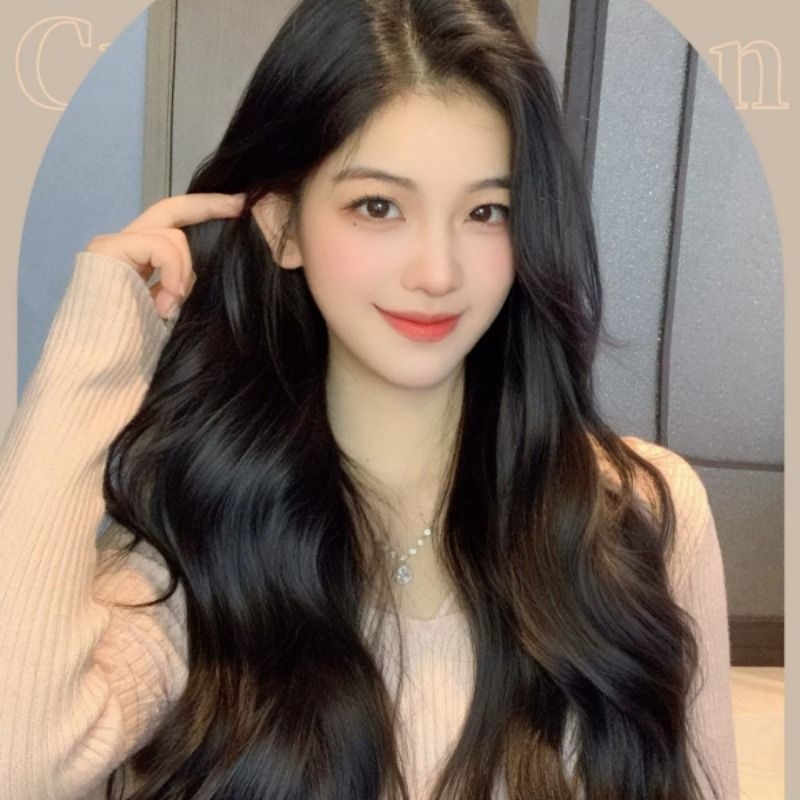 Real Hair Wig Extensions, Long Hair, Small Piece Style, Big Waves, Increase Hair Volume, Fluffy, Natural, Lightweight, Single Clip-In Hair Extensions, Curly Hair Real Hair Wig Extensions, Long Hair, Small Piece Style, Big Waves, Increase Hair Volume, Fluffy, Natural, Lightweight, Single Clip-In Hair Extensions, Curly Hair