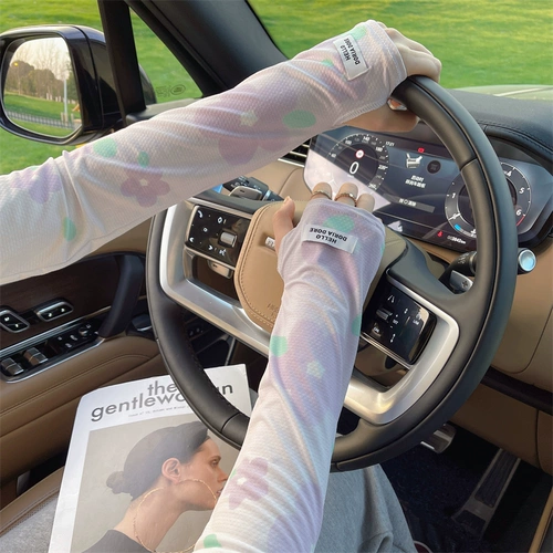 Летний защитный рукав, тонкий солнцезащитный крем для велоспорта, шелковые нарукавники, защита от солнца