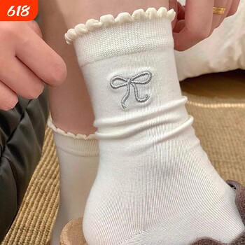 ຖົງຕີນບາງໆກາງ-calf socks ສໍາລັບພາກຮຽນ spring ແລະ summer