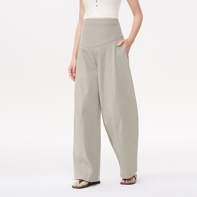 Maternity Pants That Don'T Squeeze the Belly, Summer Thin Style for Petite Women, Belly Support during Pregnancy, Casual Wide-Leg Pants for Commuting, Summer Wear for Women Maternity Pants That Don'T Squeeze the Belly, Summer Thin Style for Petite Women, Belly Support during Pregnancy, Casual Wide-Leg Pants for Commuting, Summer Wear for Women
