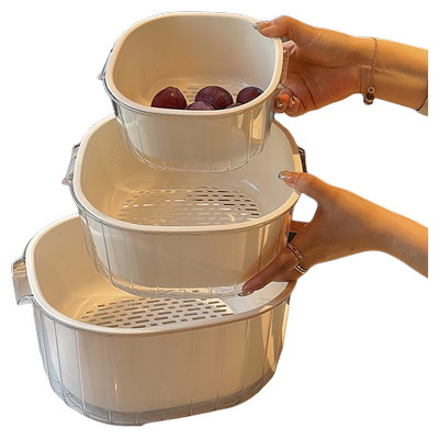 双层沥水厨房果盆篮|万人加购