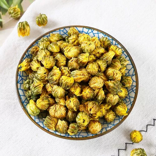 Хризантема чай, плод хризантема белый хризантемам Hangzhou Bulk 500G Цветочный чай, залитый водой, и напитки Не указано