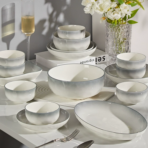 Керамическая высококачественная японская обеденная тарелка для домашнего использования, велосипедная рулевая колонка, изысканный стиль