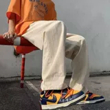 Летние ретро штаны, в американском стиле, свободный прямой крой