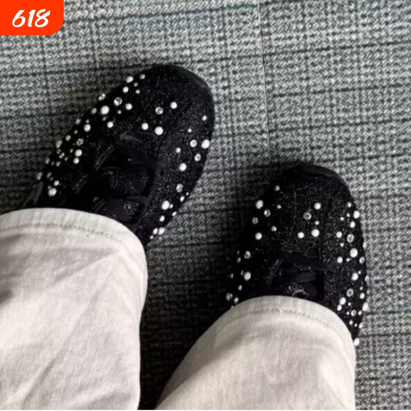 Shox Z Pearl & Rhinestone Year of the Horse Limited Edition Cny New Year Series Casual Shoes for Women