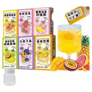 蜂蜜蜜桃乌龙百香果茶青桔柠檬乌梅酱果茶小包装奶茶梅子盒装果汁