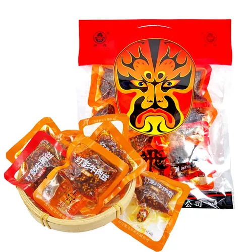 张飞 Dinging Beef Shreded Spicy Five-Cycy Beef Jerky Sichuan Specialties Основные скуски Chengdu Casual Gift Packs закуски