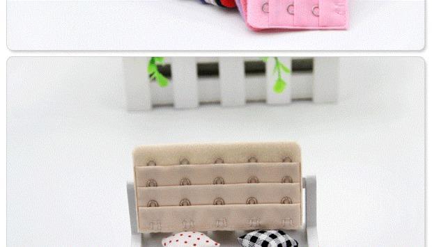 Kéo dài với đồ lót phụ kiện nội thất áo ngực khóa móc ba hàng 5 kết nối khóa dài năm khóa mở rộng khóa bốn hàng - Móc treo khóa nối áo ngực 2 hàng móc
