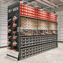Oléneike Shelf Nike Discount Factory Store Warehouse Storage Type Shoes Exhibition Stand Live Background Shoes Wall Clothing Show Shelf