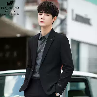Rich bird suit suit men's Korean version slim-fit handsome trend business casual formal suit top single-piece jacket