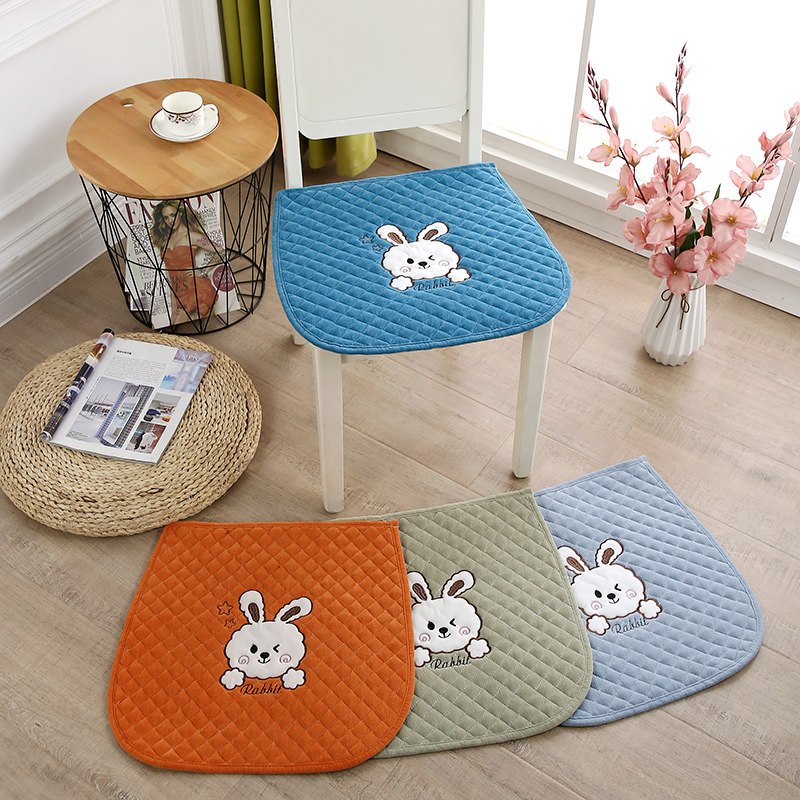 Cushion chair cushion new solid color computer chair office cushion non-slip thickened general car seat four seasons