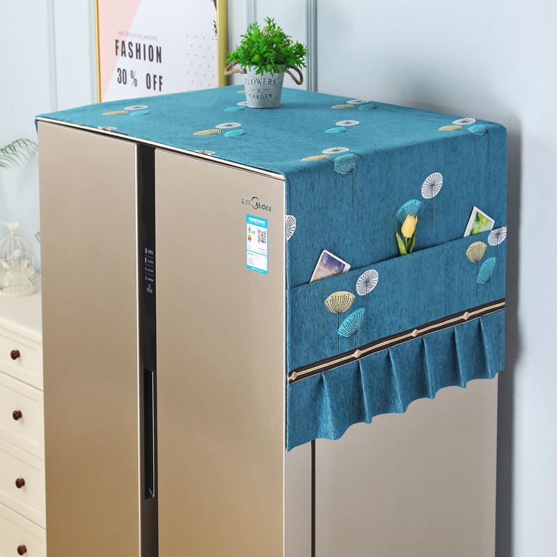 Refrigerator cover cloth dust cloth double door single door open drum washing machine modern bed bag household microwave oven cover towel