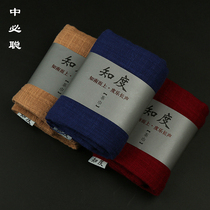 Thickened cotton linen tea towel Absorbent Zen tea table towel tea mat Double rag Kung Fu tea set Chinese style tea cloth
