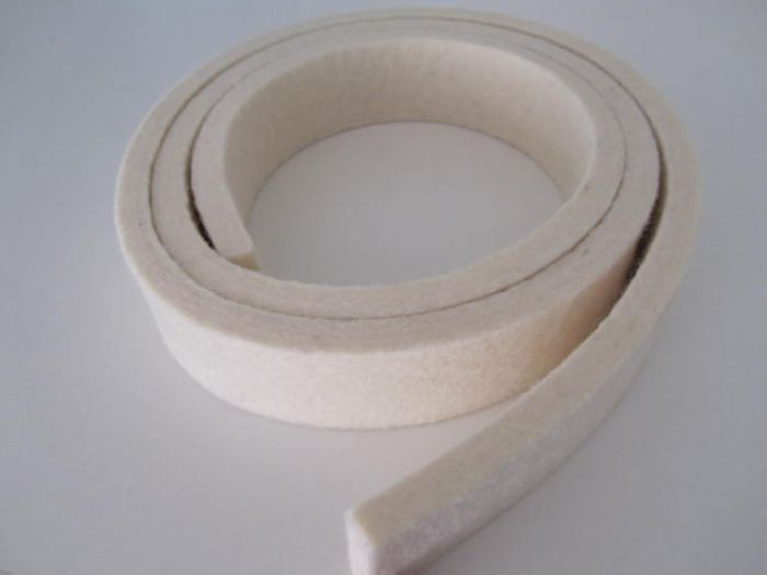 Fine White Wool Felt, High-Density Wool Roll, Wool Sealing Strip, Precision Polishing Strip, Mirror Polishing Wool Strip