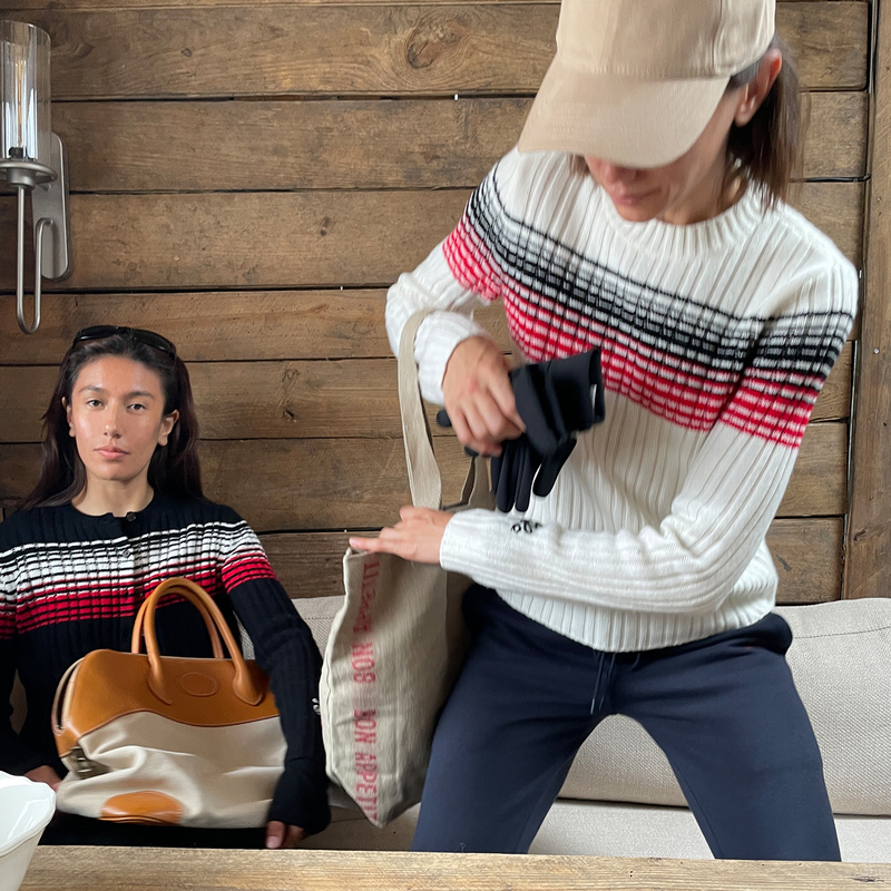 Juriho British Navy Striped Merino Retro Modern Striped Pullover Sweater Paper-Thin Slim Fit Sweater