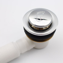 Special offer bathtub drain full copper bounce core foot pedal bathtub drain shower room wooden barrel