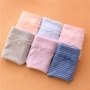 4 túi đồ lót màu đồng nữ cotton chính hãng Mo Dai cotton 36109 eo 33611 sọc boyshort cỡ lớn quan lot nam trung nien