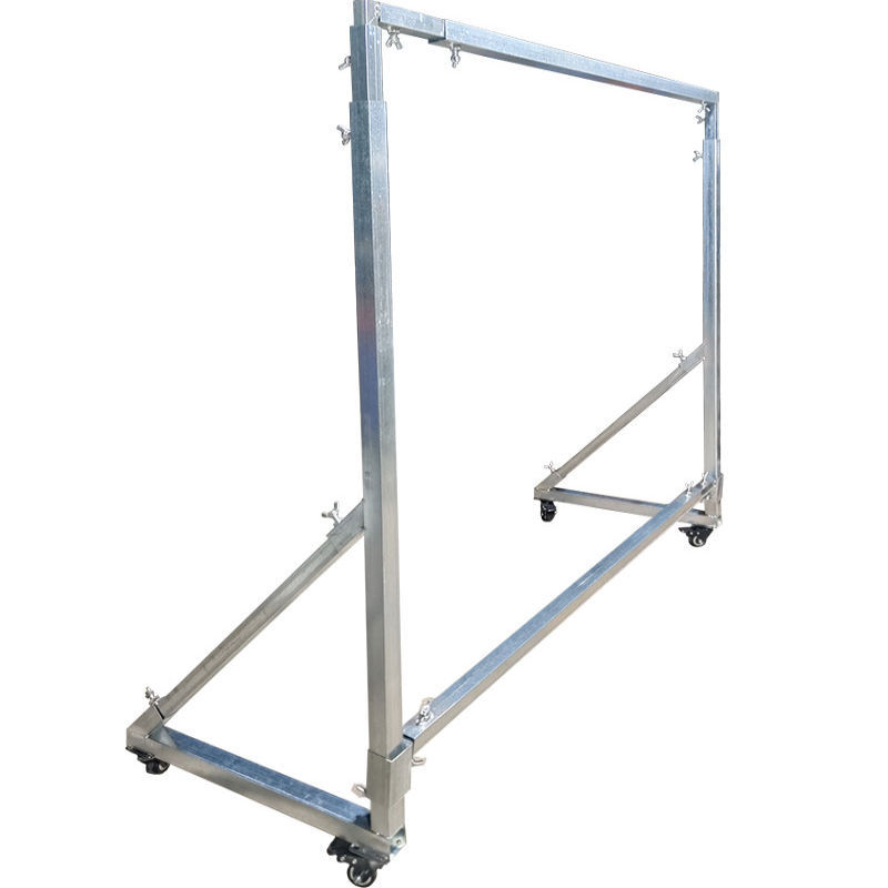 Kt Board Retractable Support Frame with Wheels, Background Frame, Spray-Painted Cloth Display Frame, Retractable Mobile Outdoor Reinforced Frame