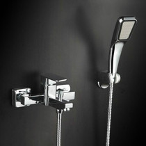 Household all copper shower shower set pressurized faucet hot and cold simple sprinkler shower head