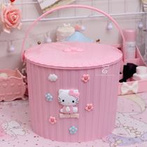 Snack box Household cute storage box Eat with cover extra large net red creative storage box 