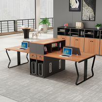 Office desk and chair combination partition screen desk staff 46 staff card holder 3 manual financial table