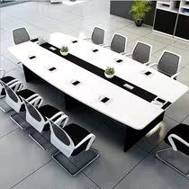 Conference Table Minimalist Modern Long Strip Table Long Table Meeting Room Table Training Table Negotiation Table And Chairs Combined Arc Meeting Table