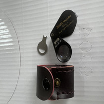 Factory direct sales Zeiss optical magnifying glass 60 times double light silver dollar play coin Buddha card identification double light source white light