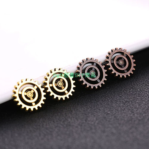 Иголка ручной работы, металлические бусины с шестернями, аксессуар, аксессуары, в стиле панк