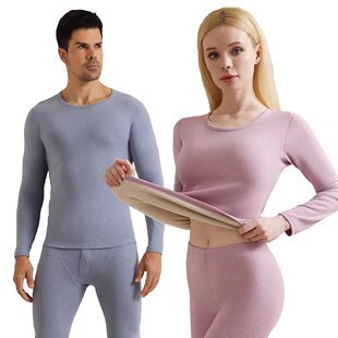 贝漫舒羊毛内衣套装保暖男