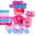 One Word Girl Child Pink Rabbit House Kitchen Mini Simulation Tủ lạnh Máy giặt Bộ đồ chơi - Đồ chơi gia đình