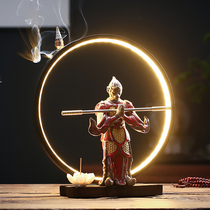 Creative Pendulum lamp Circle Led New Chinese Zen Imagery table Gift Living Room Hyun Guan back-back Incense Home Desktop Decoration