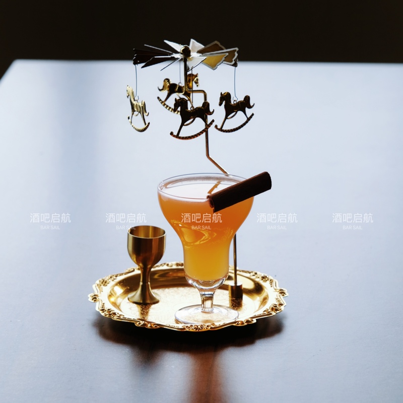 Bar Set Sail ins Wind Carousel Cocktail Set Molecular Mixing Glasses Romantic Atmosphere Combination Glasses