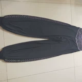 Штаны для отдыха, штаны-клёш, из хлопка и льна