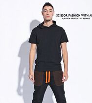 Summer mens new European version of pure cotton fatty plus large size relaxed and comfortable short sleeve T-shirt beat