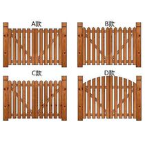 Embalming wood fence door courtyard Climbing Rattan rack Yard Doorway Fence Outdoor Fence Villa Garden Small Wooden Doors