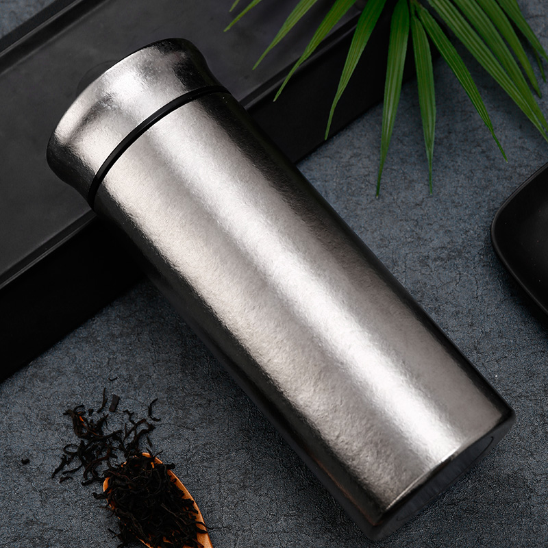 Japanese Tide Original Flying Sword Titanium Insulated Cup Pure Titanium Water Glass Double Vacuum Light Lavish High-end Alloy Portable Cup