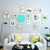 Творческая фоторамка висящая стена комбинация бесплатная пернатаемная комната фон