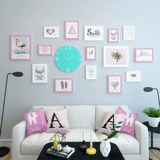 Творческая фоторамка висящая стена комбинация бесплатная пернатаемная комната фон