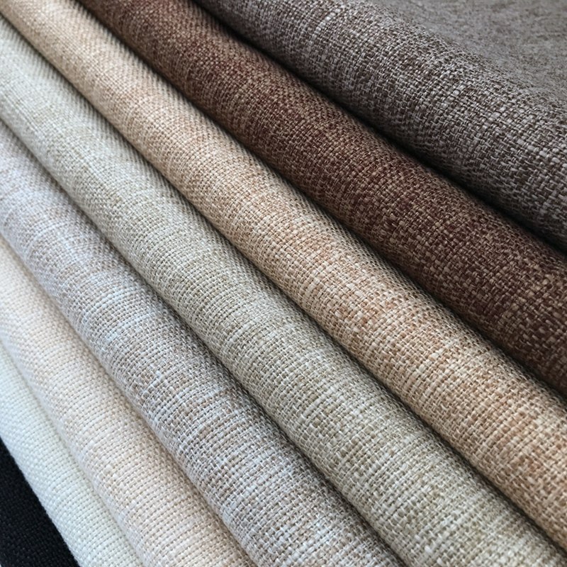 Vegetarian sofa cover fabric thickened old coarse cloth linen cotton linen pillow pure color cloth big full table cloth diy dust resistant