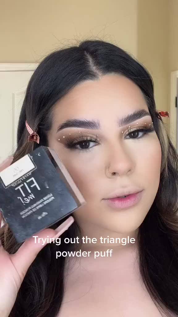 5 Pieces Pure Cotton Powder Puff Face Triangle Soft Makeup Powders