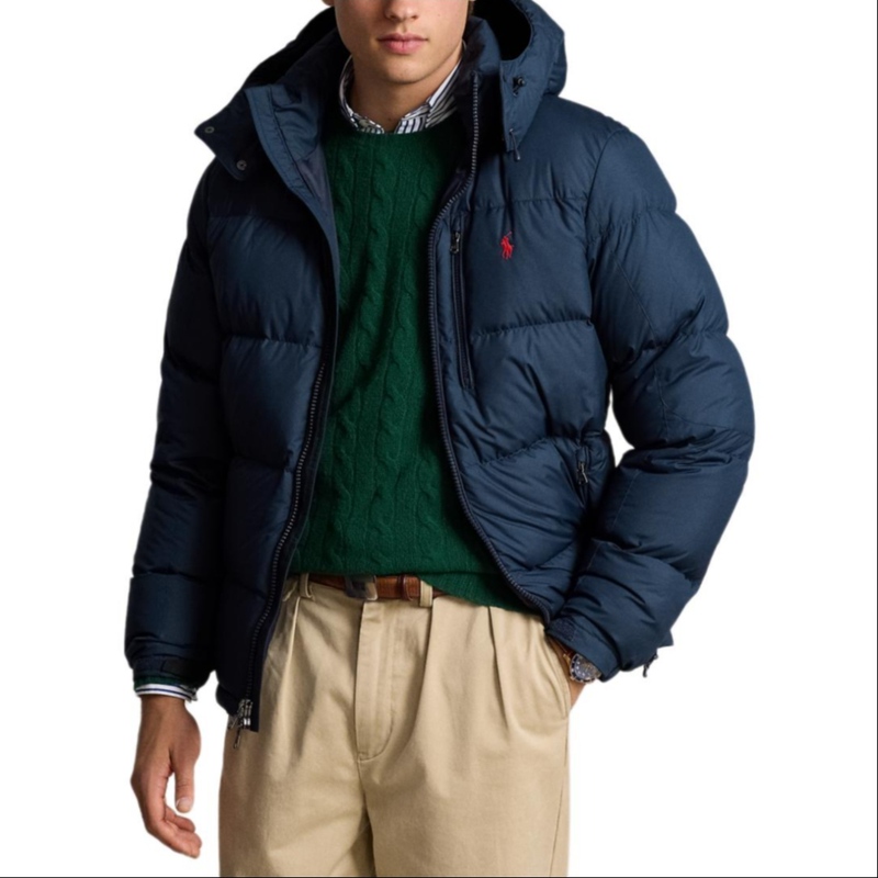Big Discount, in Stock, Fast Delivery, Rl Ralph Lauren Solid Color Old Money Style Logo Classic down Jacket Big Discount, in Stock, Fast Delivery, Rl Ralph Lauren Solid Color Old Money Style Logo Classic down Jacket