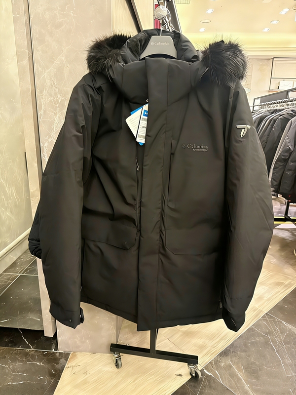 Clearance Columbia Titanium 90 Goose down Outdoor Parka Jacket Gold Dot Heat Reflective Waterproof